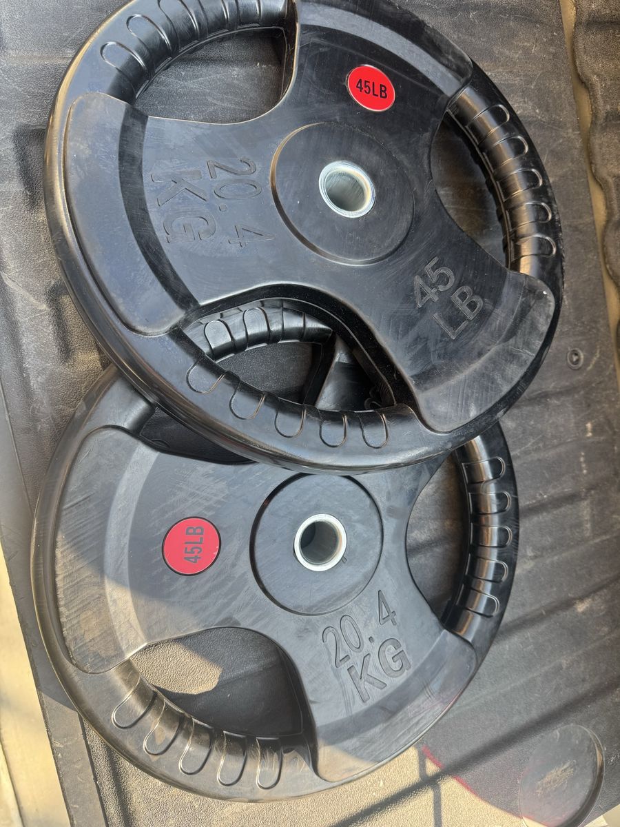 45 pound 1” grip plates