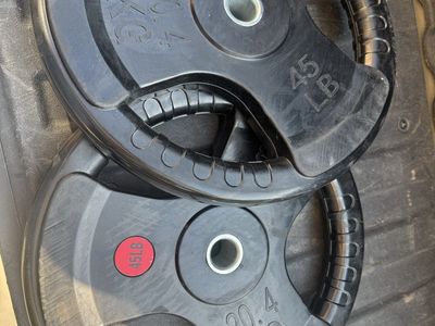 45 pound 1” grip plates