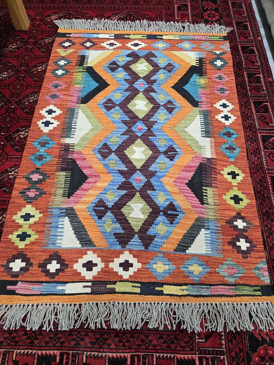 ~3x4 NEW Handknotted Kilim Wool Rug