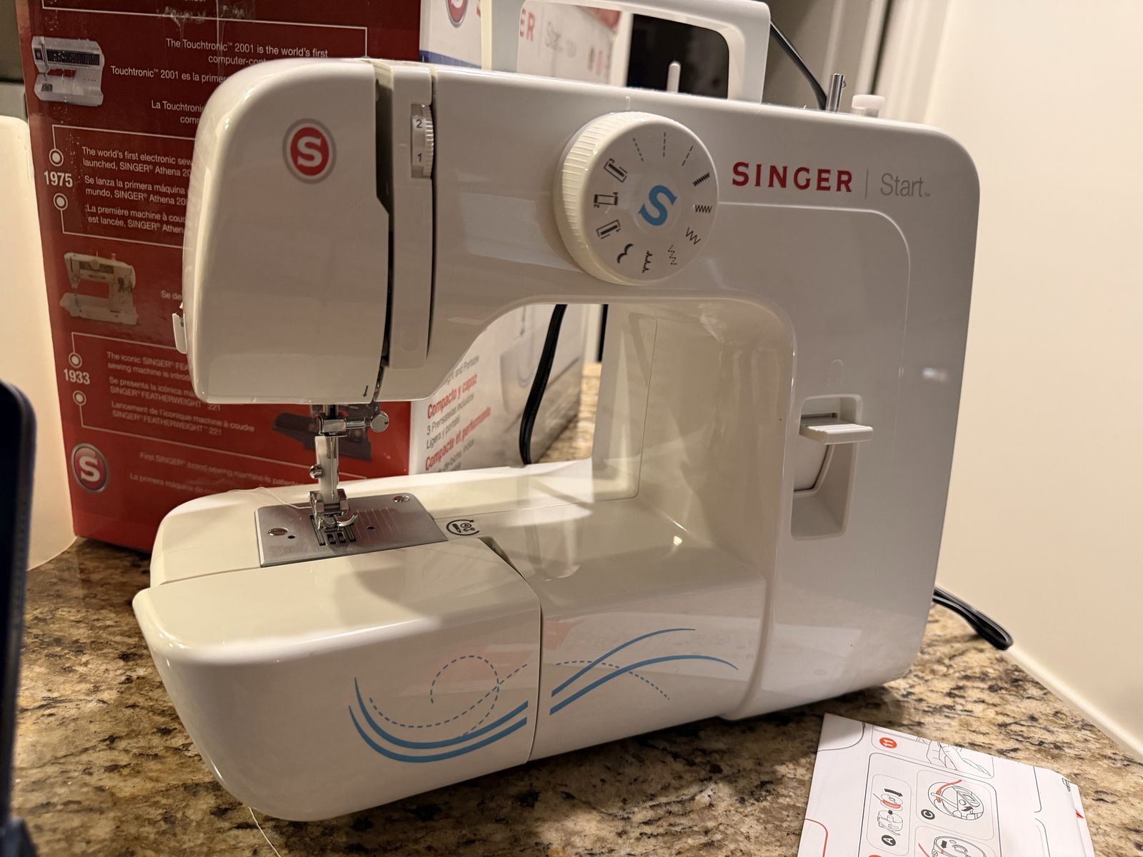 SINGER Start 1304 Mechanical Sewing Machine - White, Beginner Friendly, Includes Accessories