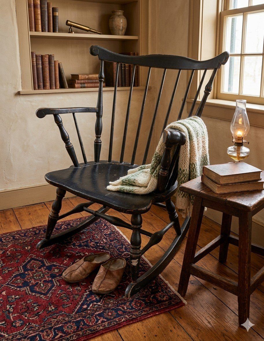 Antique Windsor Rocking Chair