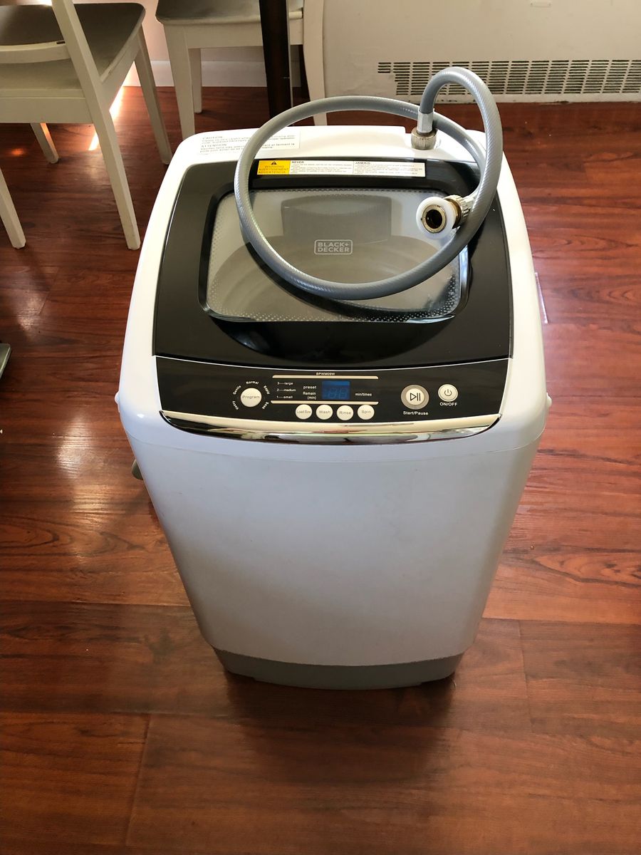 Black+Decker 0/9 SqFt Portable Washing Machine