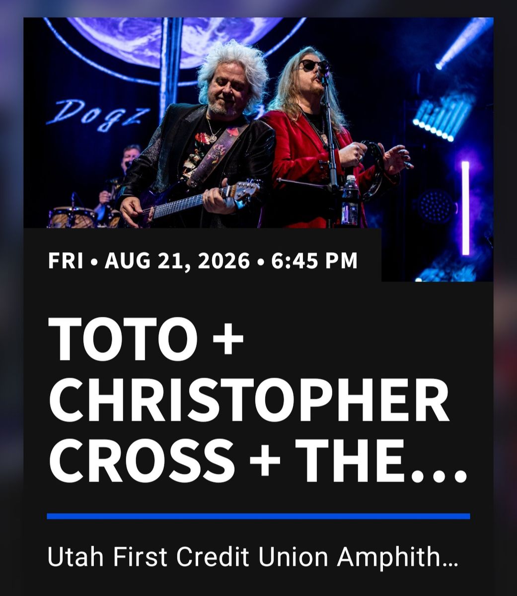 Toto.....Two Fantastic Seats in  Sec 102 Row B, 2nd Row Center Stage