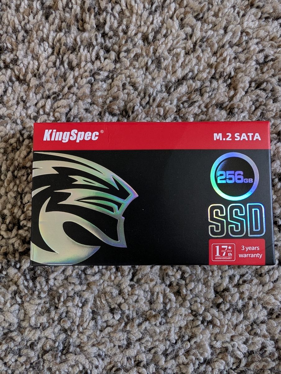 KingSpec 256GB M.2 SATA SSD – Brand New