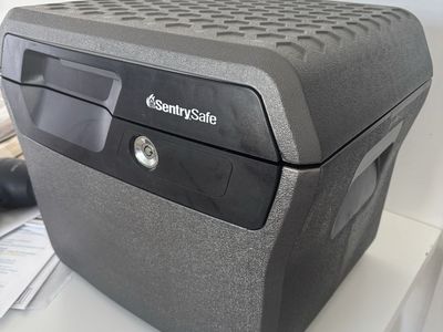 SentrySafe Fire Safe Box with Key Lock - Gray/Black - Model 1200