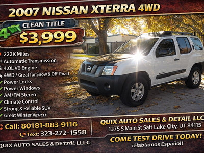 2007 NISSAN XTERRA Off-Road
