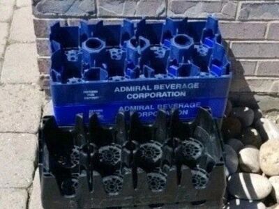 6 Pepsi Plastic 2 Liter 8 Bottle Carrier Crates