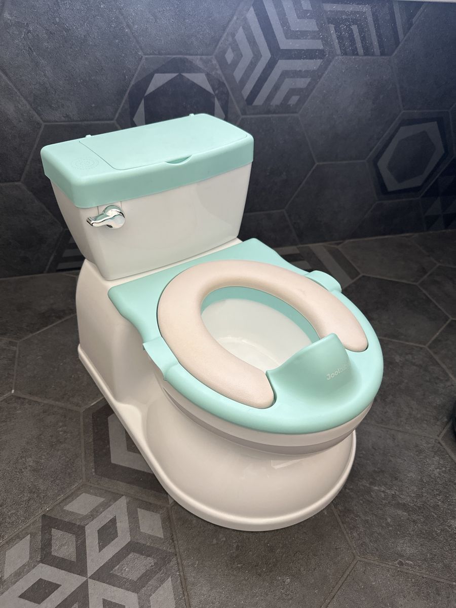 Joolz Aqua & White My First Toilet Potty Training Seat with Flush Sound