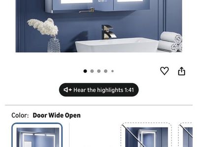 Lighted Bathroom Medicine Cabinet with Mirror