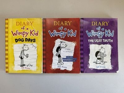 3 Books - Diary of a Wimpy Kid by Jeff Kinney