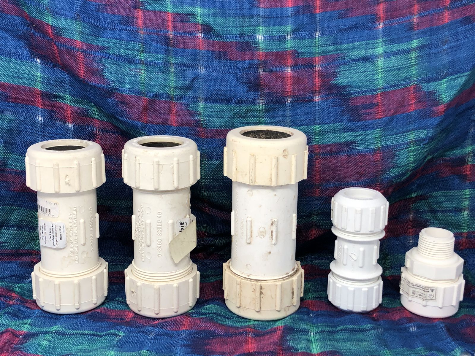 Orbit PVC Compression Couplings – 5-Piece Set
