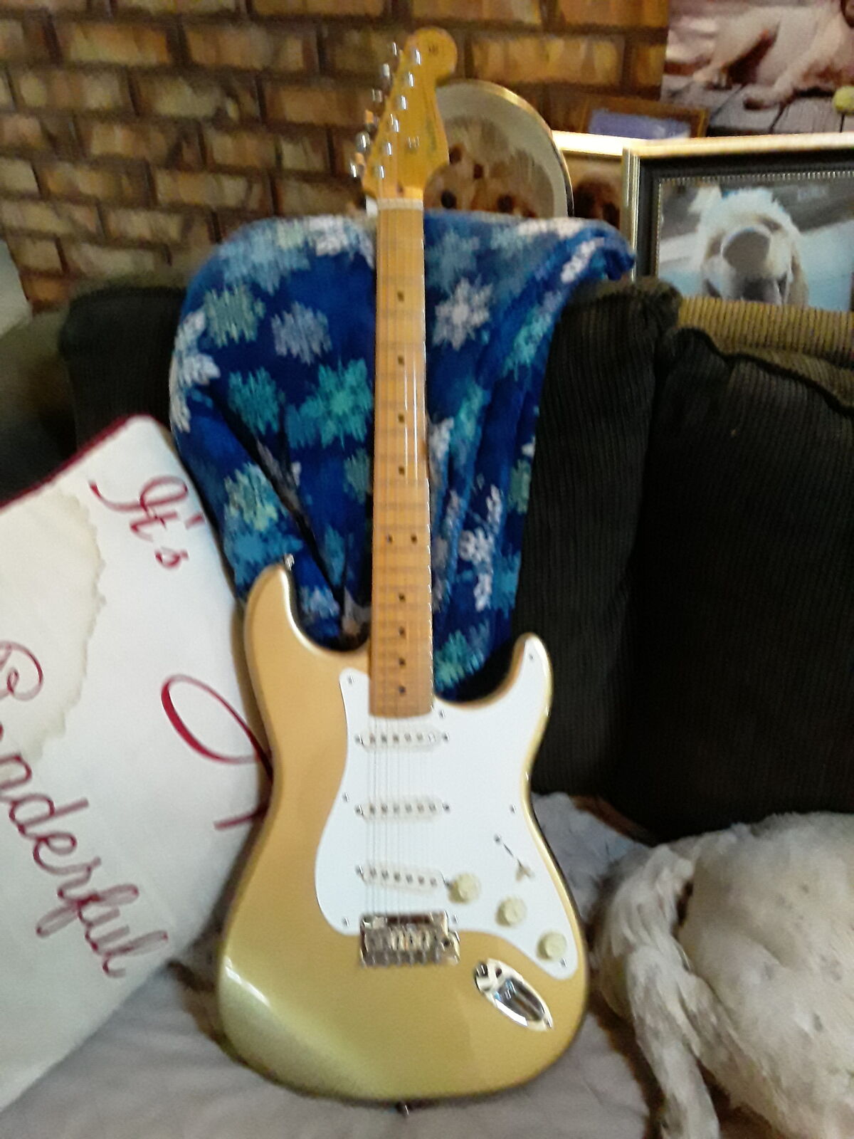 Fender Lincoln Brewster Stratocaster 2019 - Present - Aztec Gold