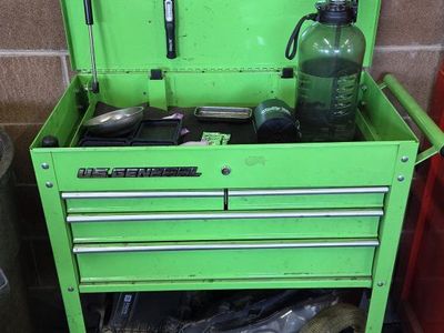 U.S. General Rolling Tool Cart - Green 4-Drawer Mechanics Cart