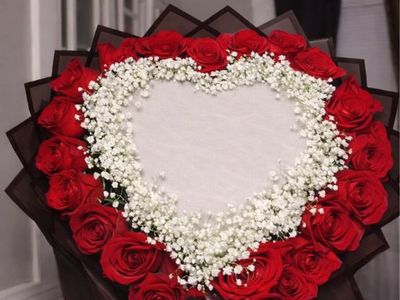 Burning Rose Heart Bouquet🩷 Perfect Proposal Gift