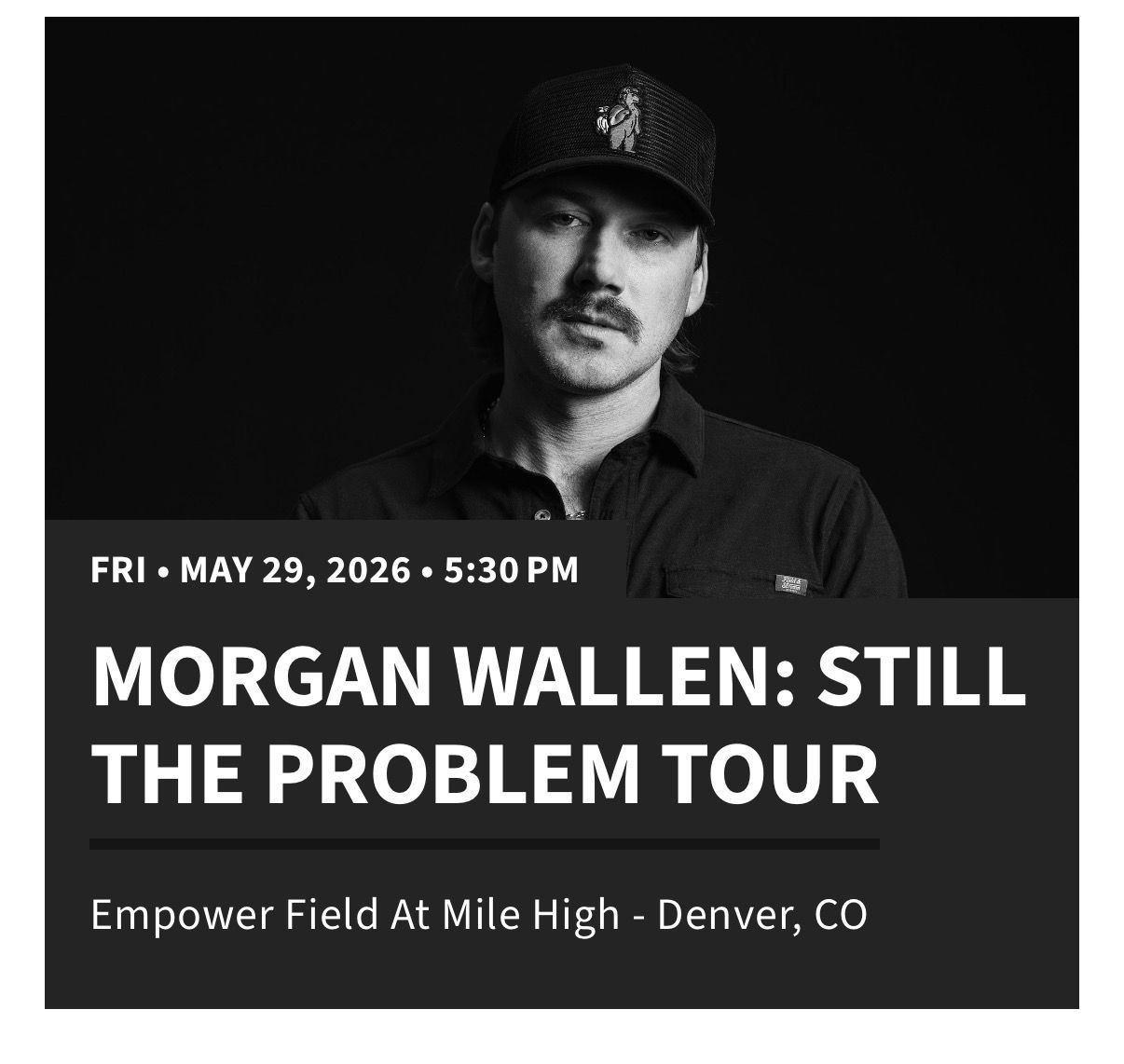 Morgan Wallen & Brooks n Dunn Tickets (x4) Denver May 29th 2026