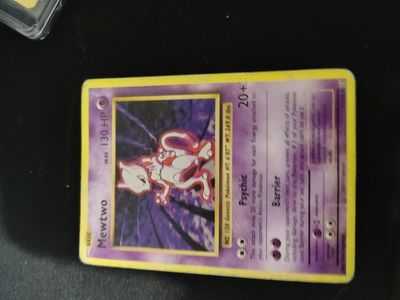 Mewtwo Pokemon Card - Basic, LV.63, 130 HP, Psychic - Vintage Collectible