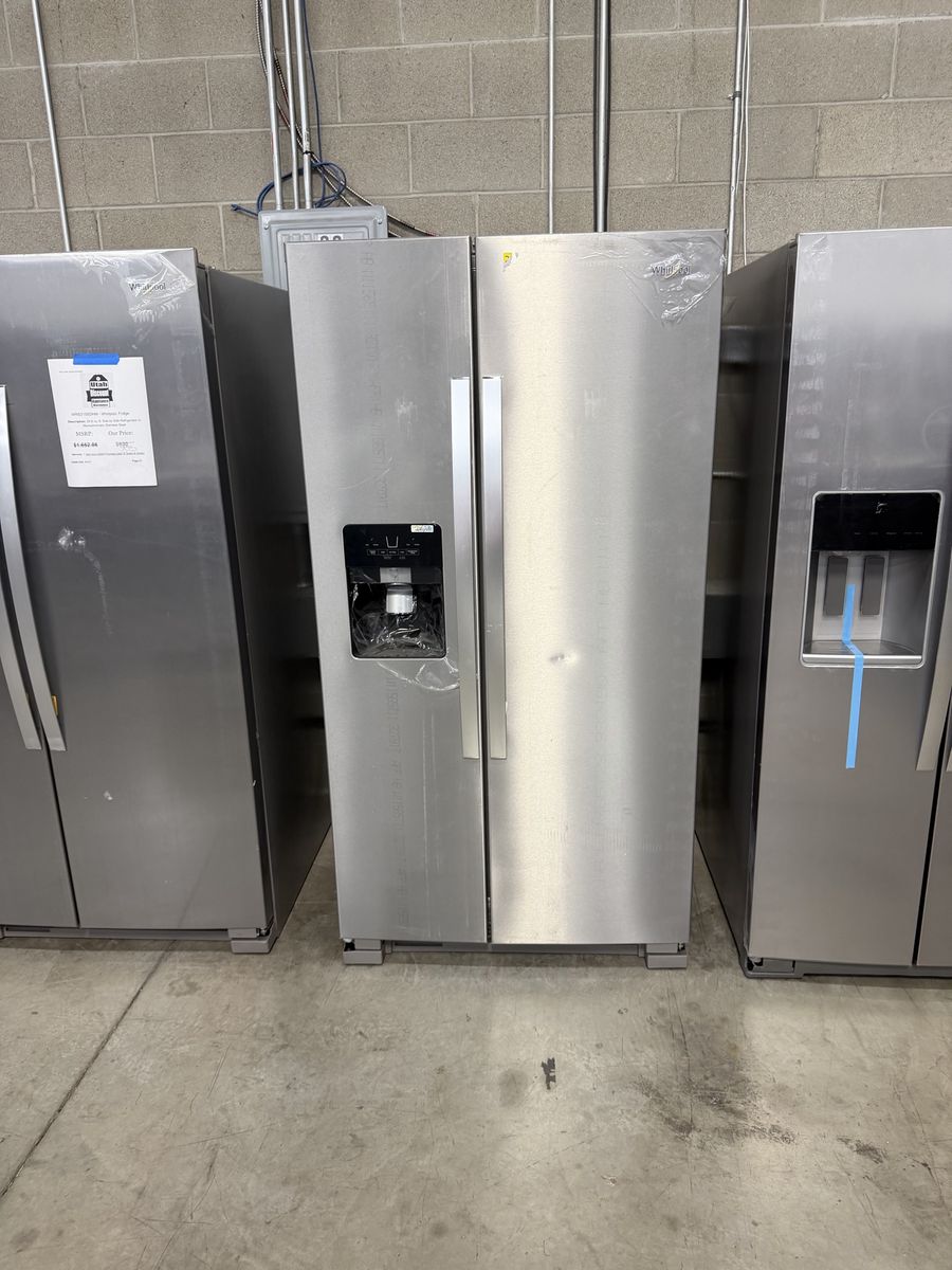 NEW WHIRLPOOL STAINLESS SIDE BY SIDE