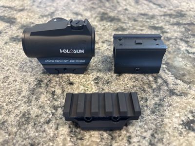 Holosun HS503R Circle Dot Red dot w/low, high and BCM mid mounts