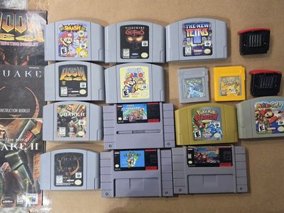 tons of vintage Nintendo games for sale