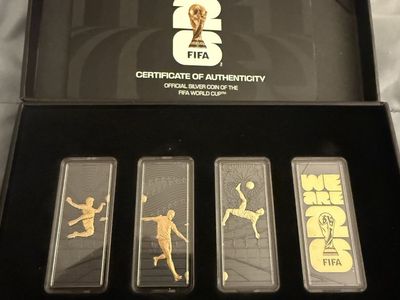 FIFA soccer collectible gold and 4oz solid silver