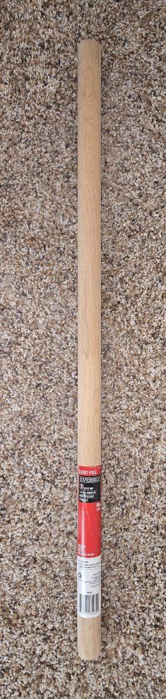 Everbilt Wooden Closet Pole 1-5/16" in diameter 96" in length