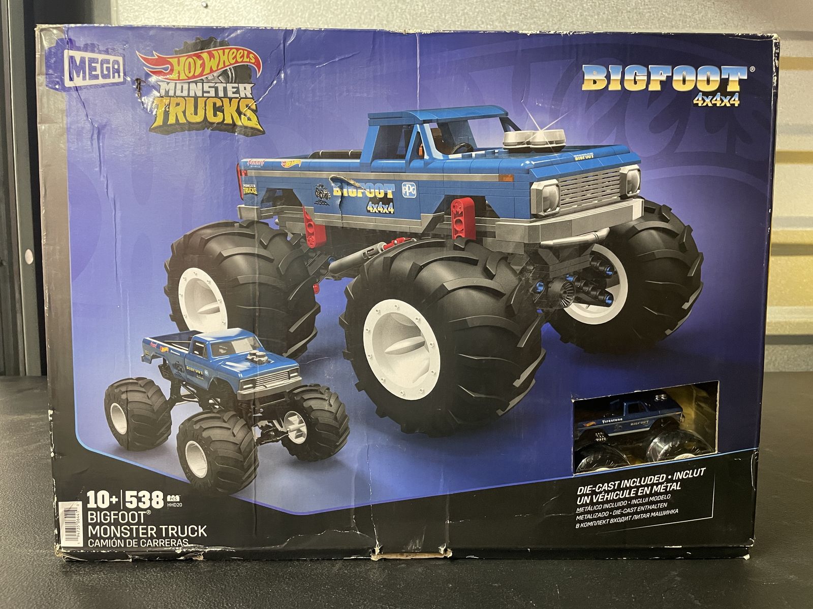 [NEW] MEGA Hot Wheels Bigfoot Monster Truck Adult Builder Set