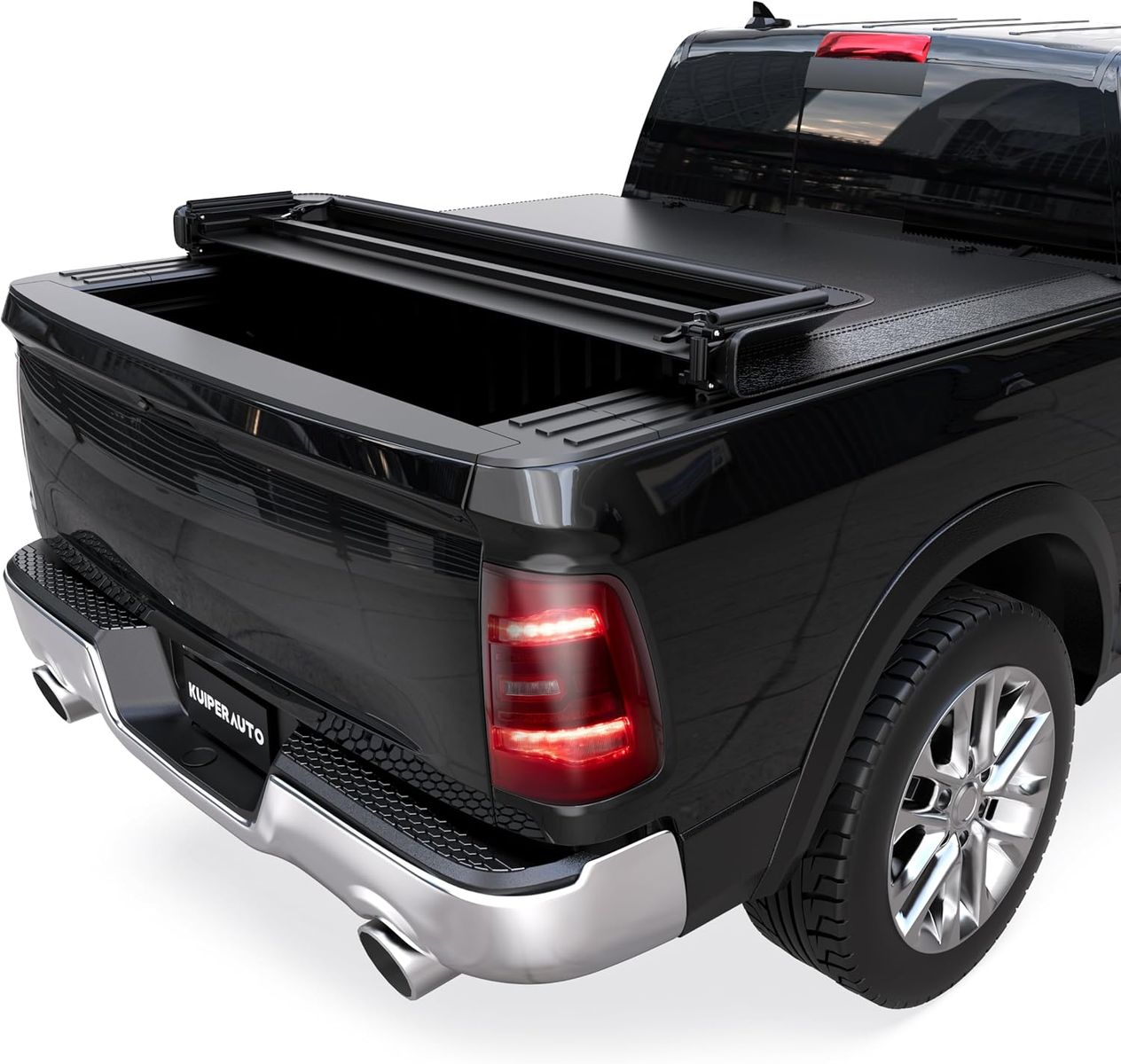 Like New KUIPERAUTO Soft Quad-Fold Tonneau Cover - Fits 2009-2026 Dodge Ram 1500 (5.7' Bed)