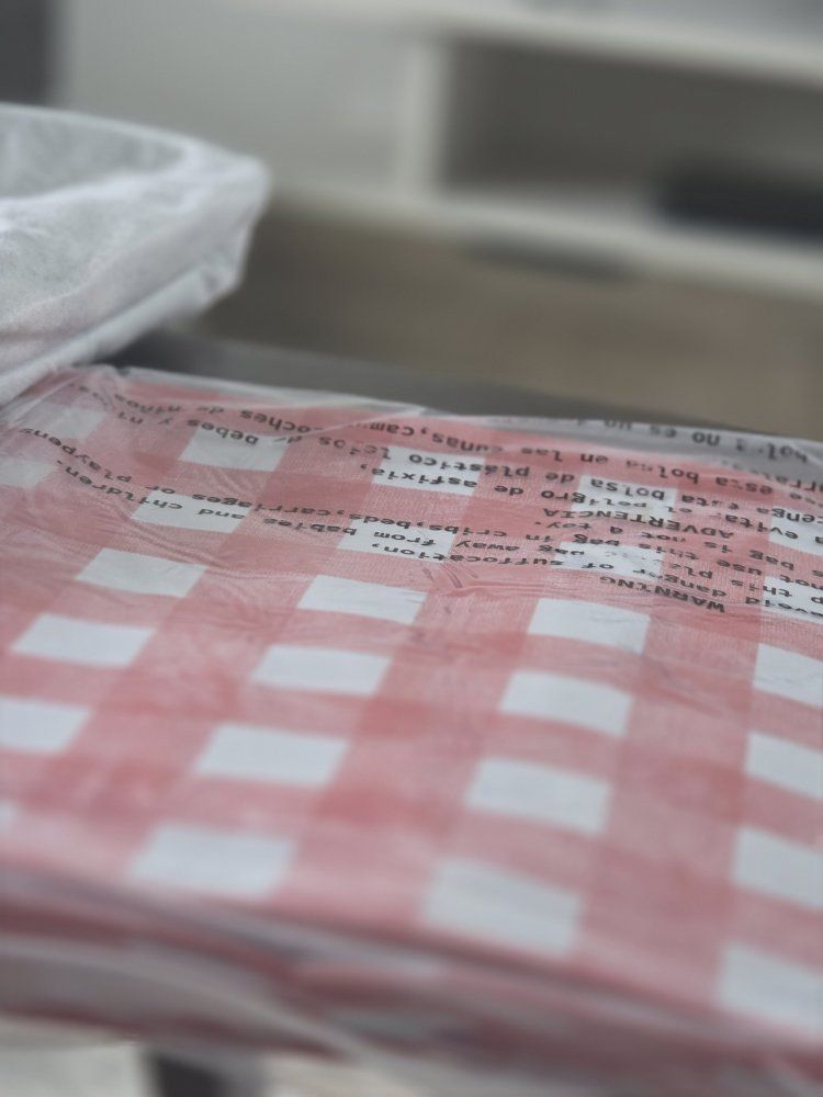 Unbranded Red & White Gingham Plastic Tablecloth, 64x108 vinyl table cloth
