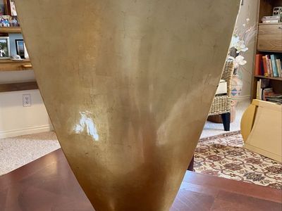 Gold leaf vase