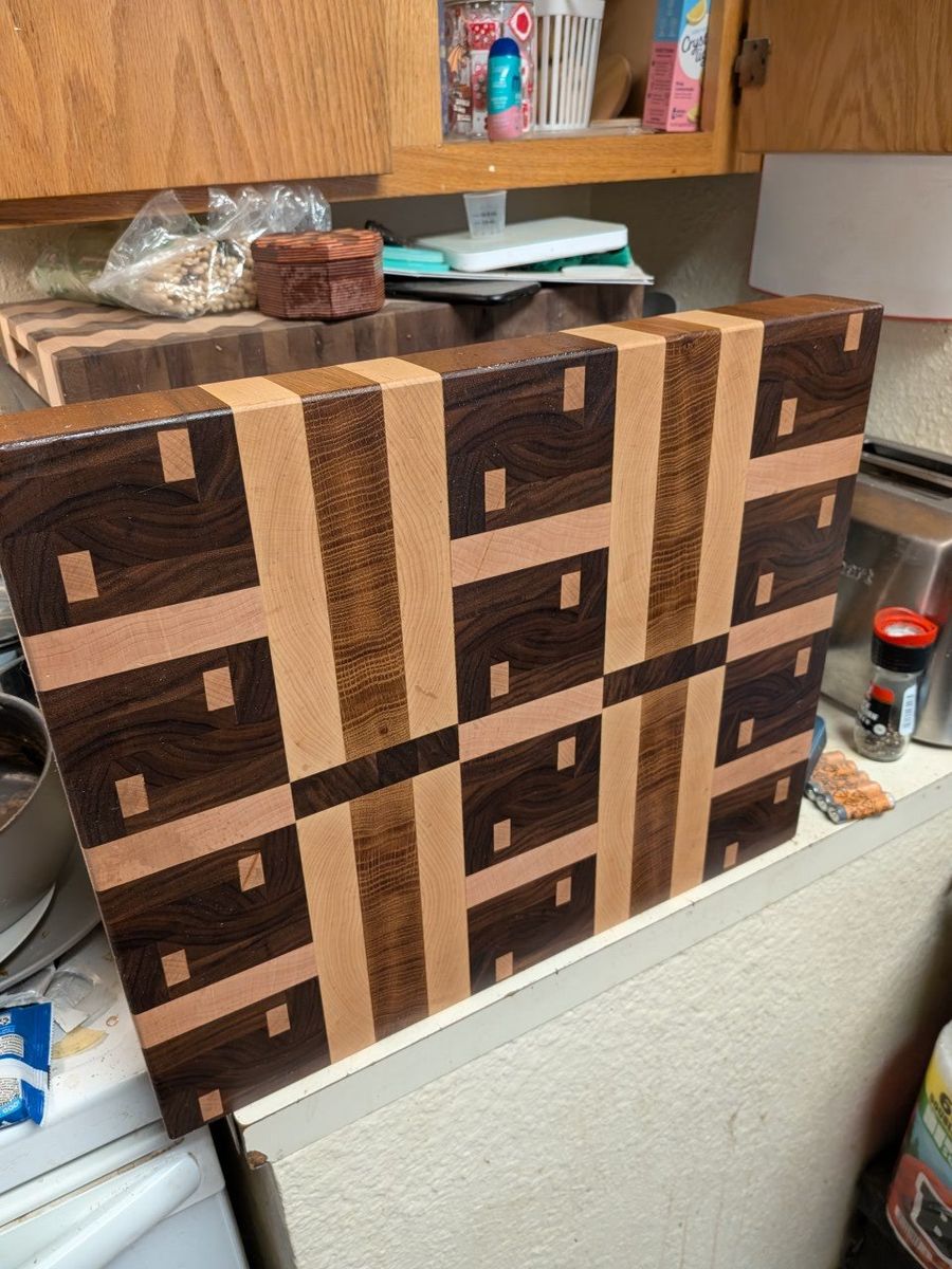 hand made and grain cutting board
