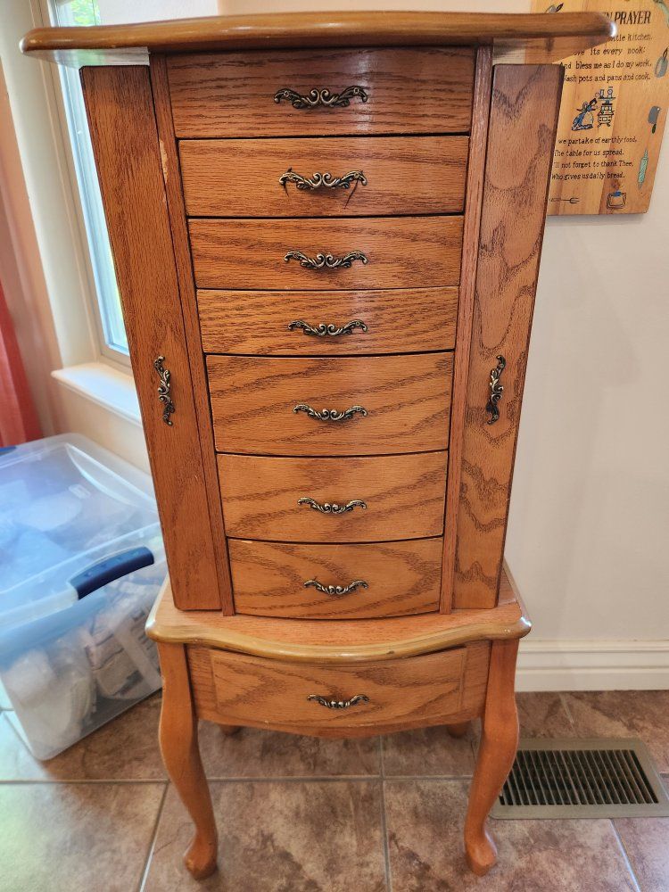 Standing Jewelry Chest