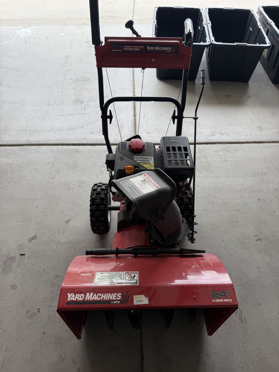 Yard Machines 24-inch 179cc Two-Stage Electric Start Gas Snow Blower