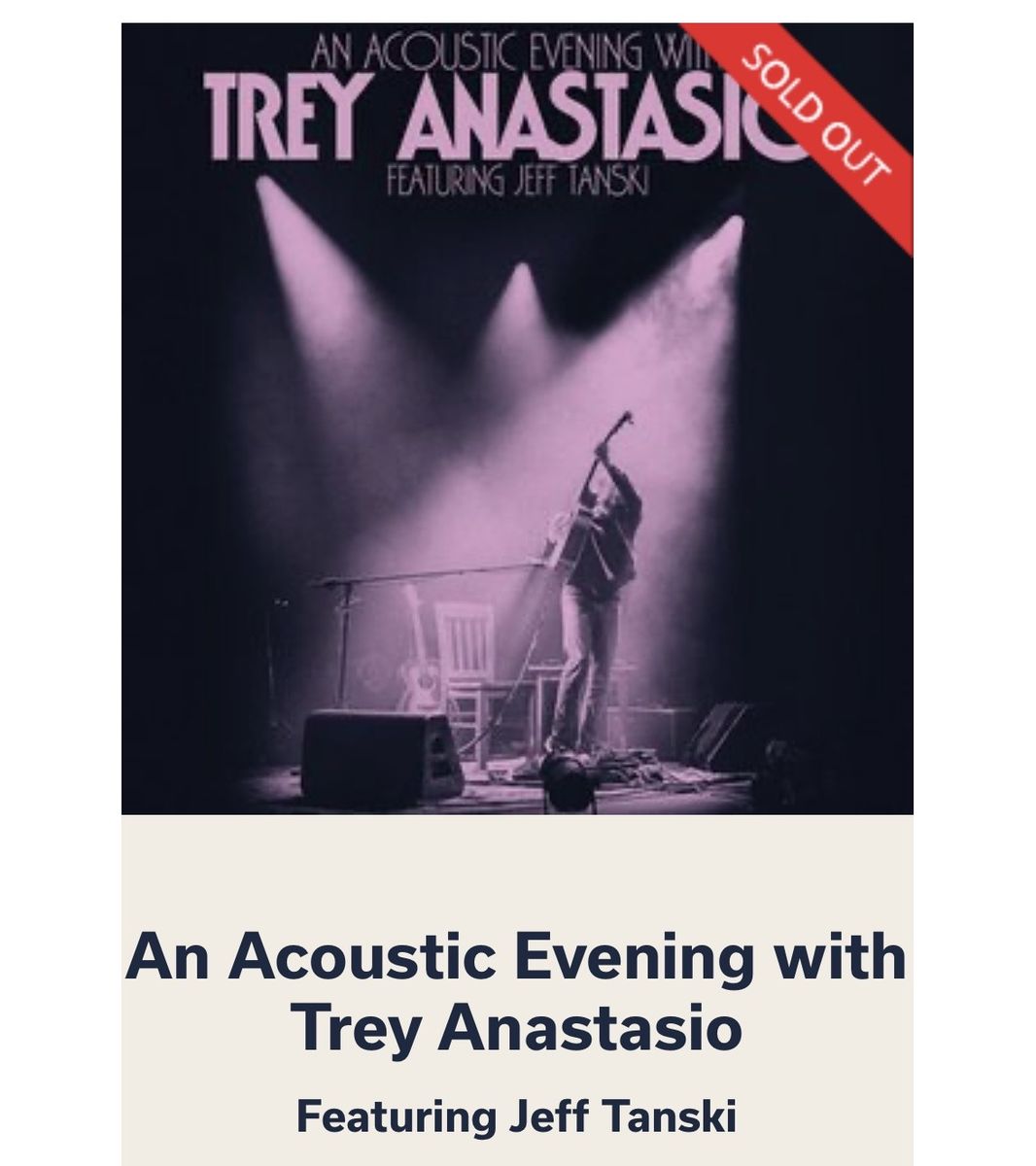 Trey Anastasio Concert at Red Butte Gardens on June 2nd