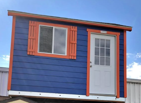8x12 TUFF SHED IN BSU COLORS AS-IS • WAS $9,300 NOW $6,680
