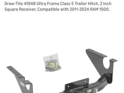 New! Class 5 Trailer Hitch - Dodge Ram 2011-2024