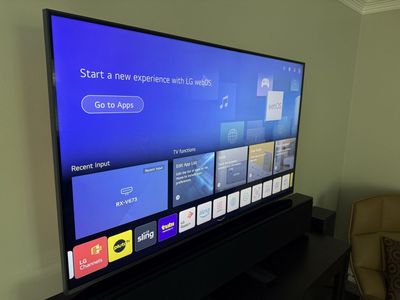 LG 4k 55 inch smart TV, with stand.