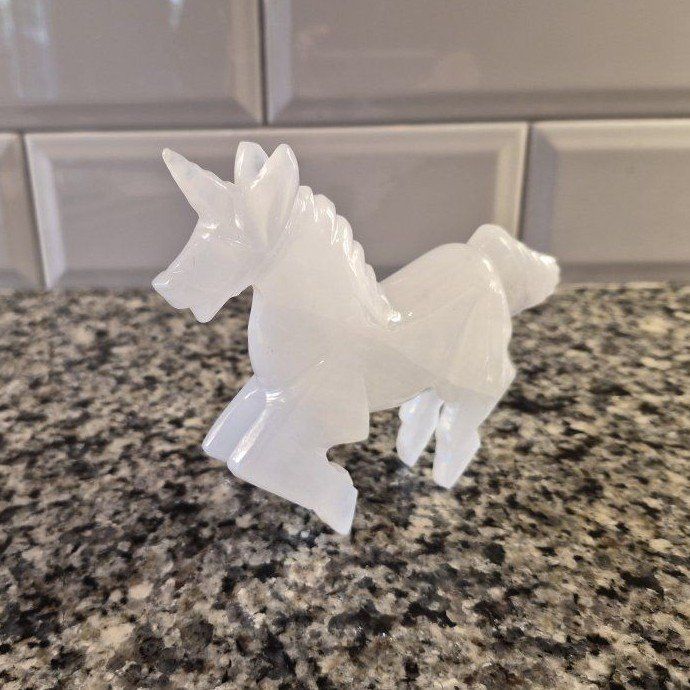 White Unicorn Figurine