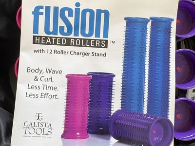 Calista Tools Fusion Heated Rollers with 12-Roller Charger Stand - Body, Wave & Curl, Less Time
