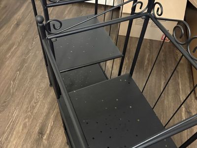 Black 3-Tier Shelf Storage - Set of 2, Decorative & Functional