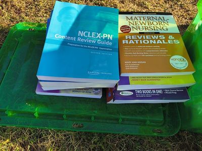 Nursing Study Guides Lot - Kaplan NCLEX-PN & Maternal Newborn Nursing