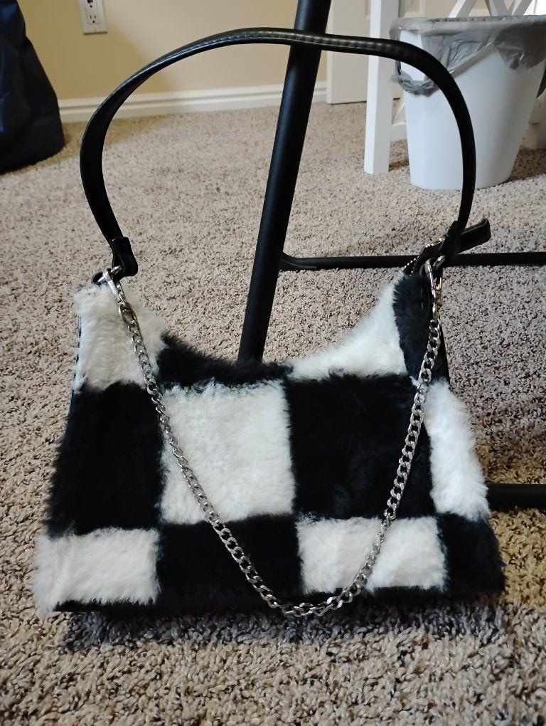 Checkered Purse