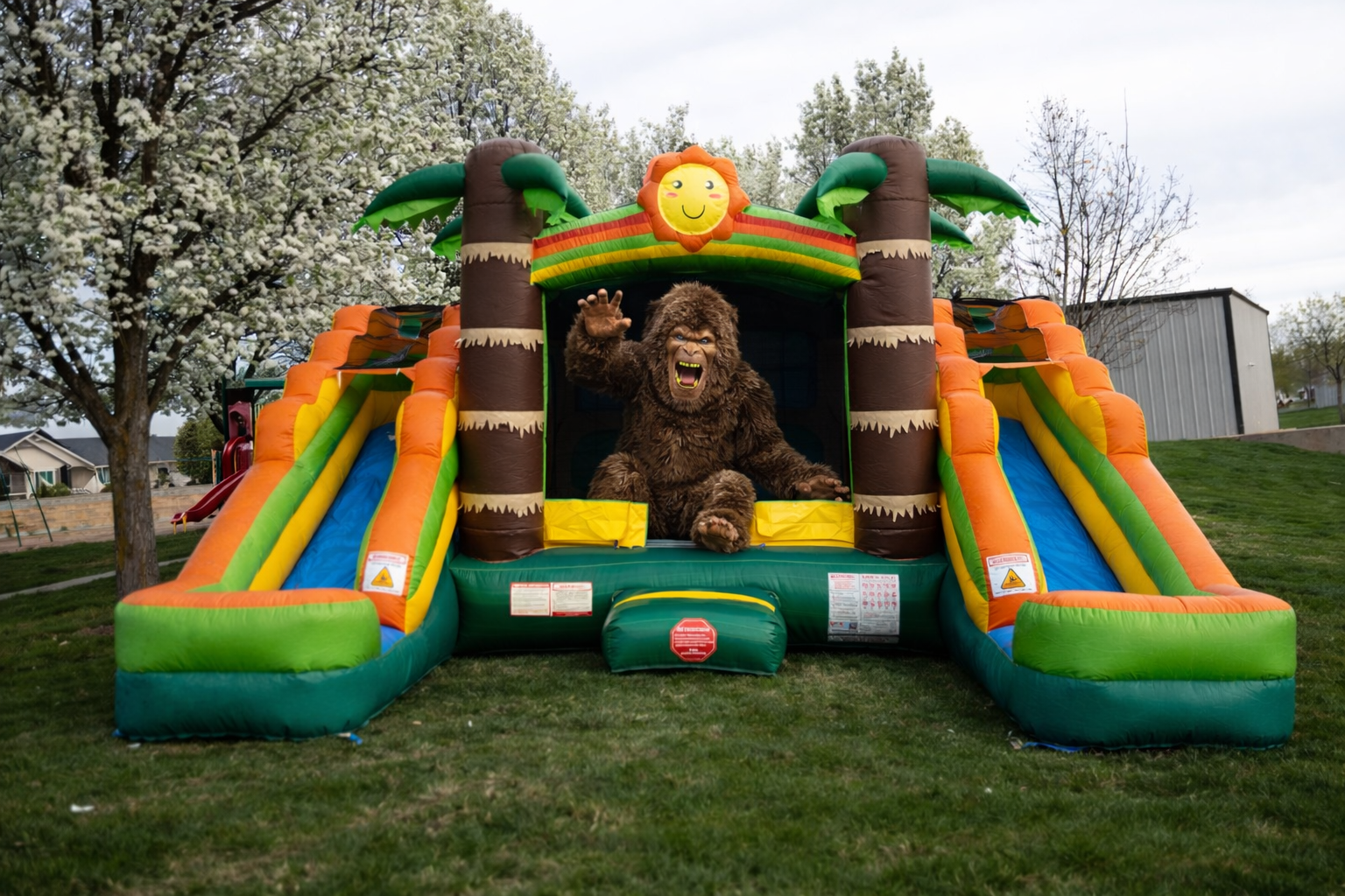 Tropical Water Bounce House