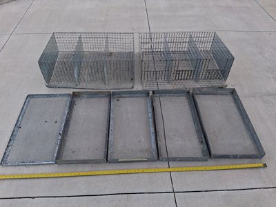 Quail/Bird Cages and trays