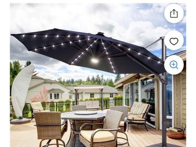 Cantilever Umbrella And Base