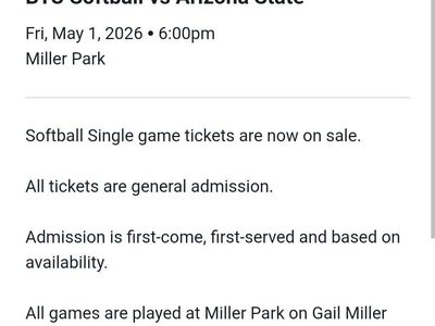 BYU WOMEN'S SOFTBALL TICKETS (THIS Fri. 5/1/26)