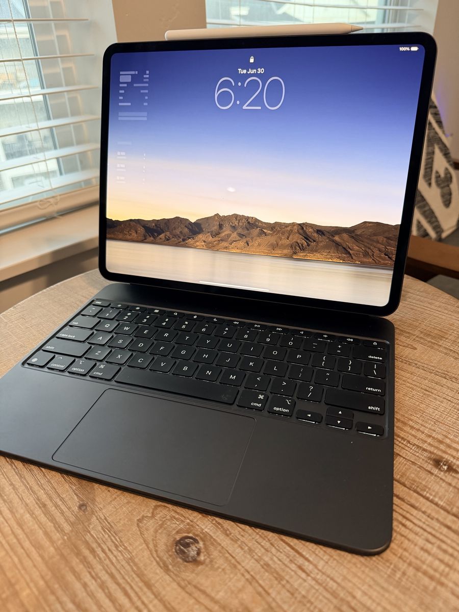 Apple iPad Pro 13-inch (M4) with Magic Keyboard, Apple Pencil Pro, Charger - Excellent Condition