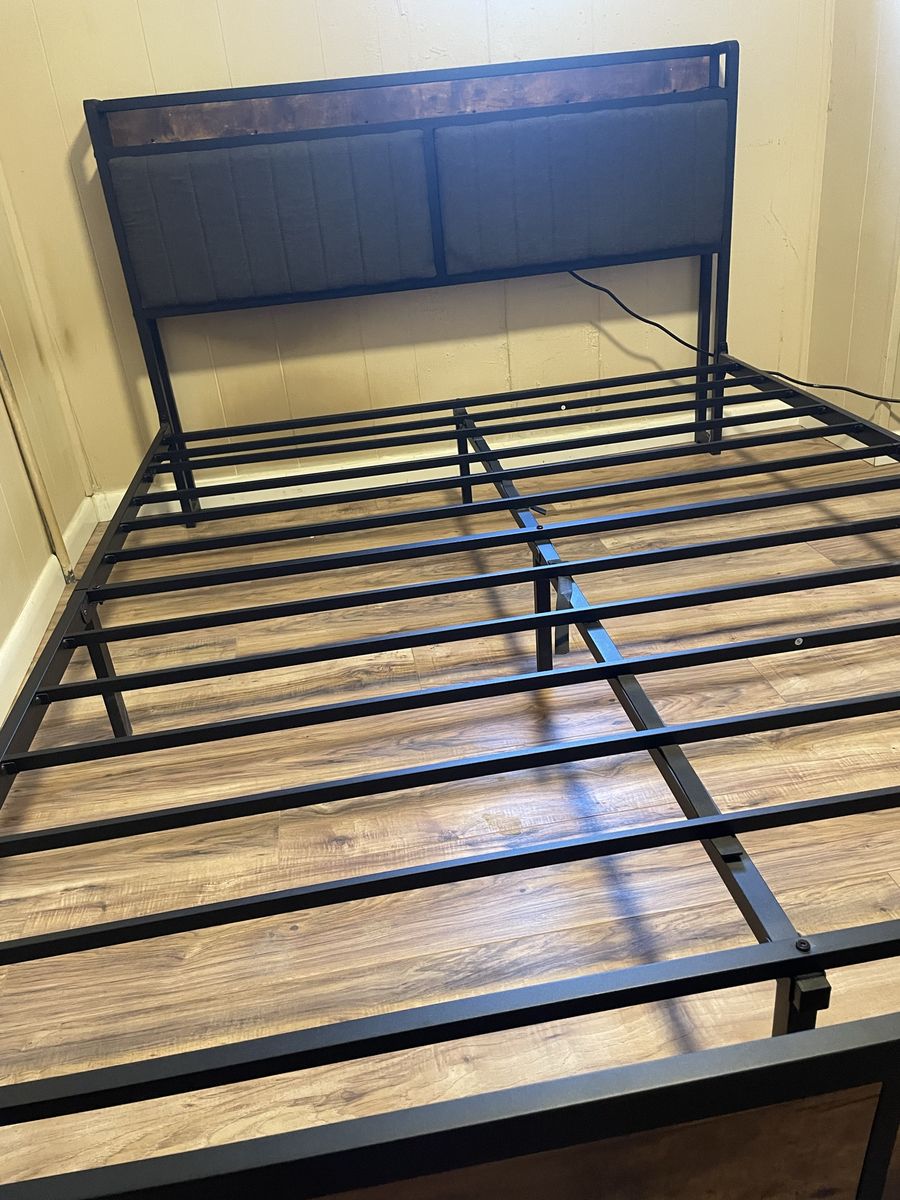 Queen-Size LED Bed Frame