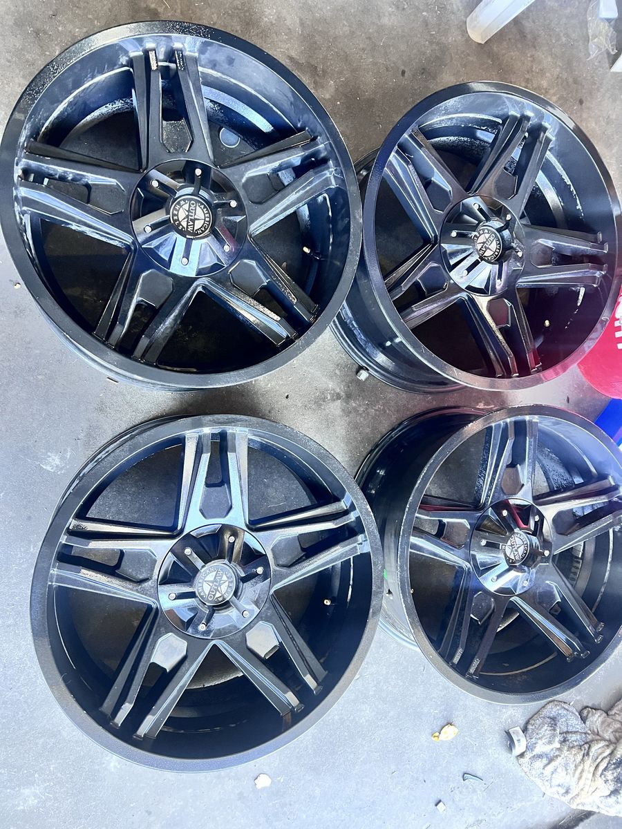 20x9 American Outlaw Wheels 6x5.5
