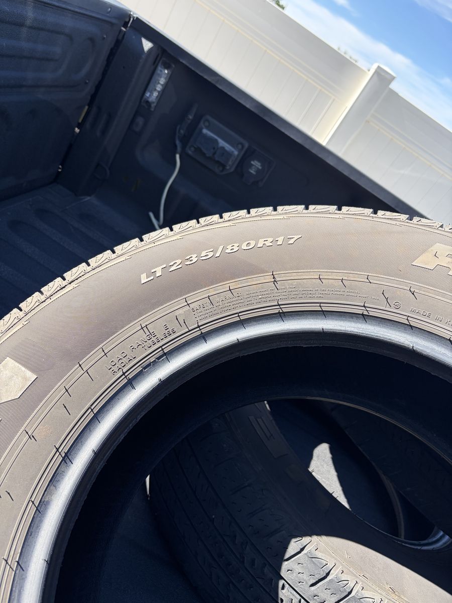 6 Good Tires 235/80R17 $10 Each