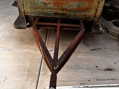 Vintage Truck Bed Utility Trailer - Single Axle Custom Tow Trailer